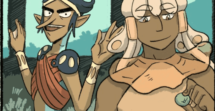 Castle Swimmer webtoon review: Queen Nee and Queen Krilli