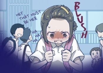 Frustrated Aru Kim Going to School