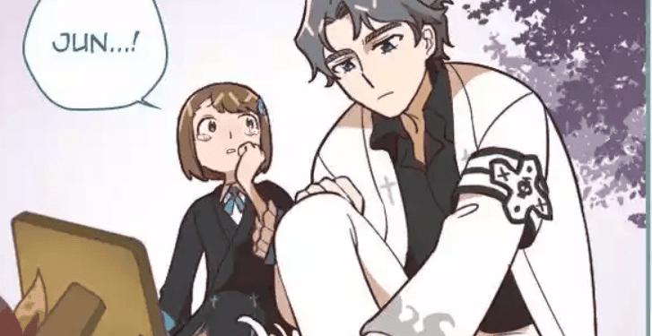 Aru and Mook grievingfor Cloudy