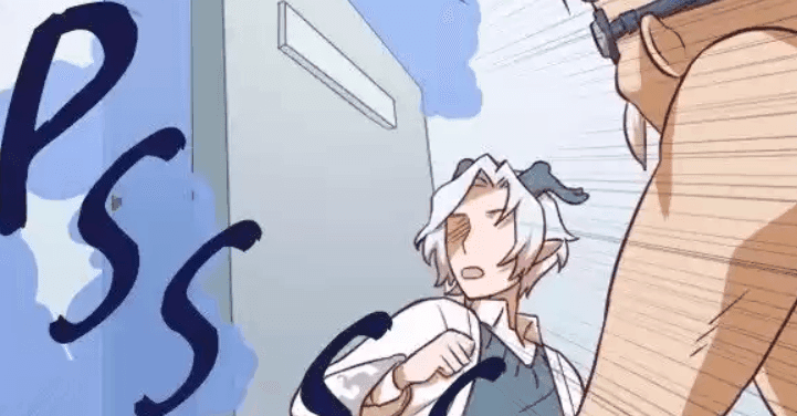Refund High School Chapter 115: Mook and Mr. San near the control room