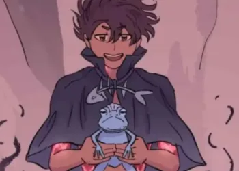 Kappa and the frog in Castle Swimmer