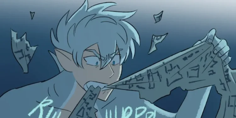 Prince Siren angry and anxious in Castle Swimmer about exploring another world