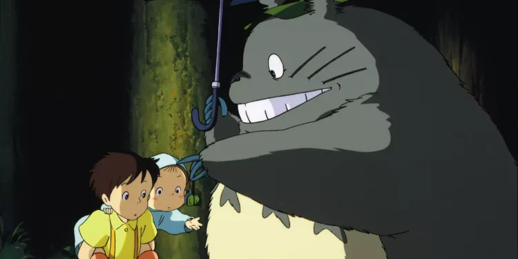 Satsuke, Mei, and Totoro