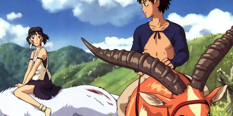 Ashitaka and San (Princess Mononoke)