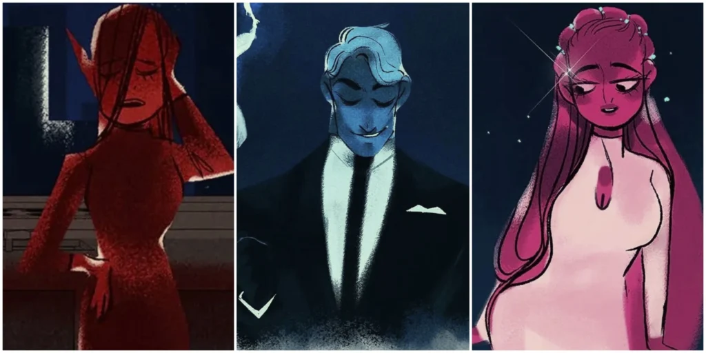 Lore Olympus Webtoon: Minthe, Hades, And Persephone