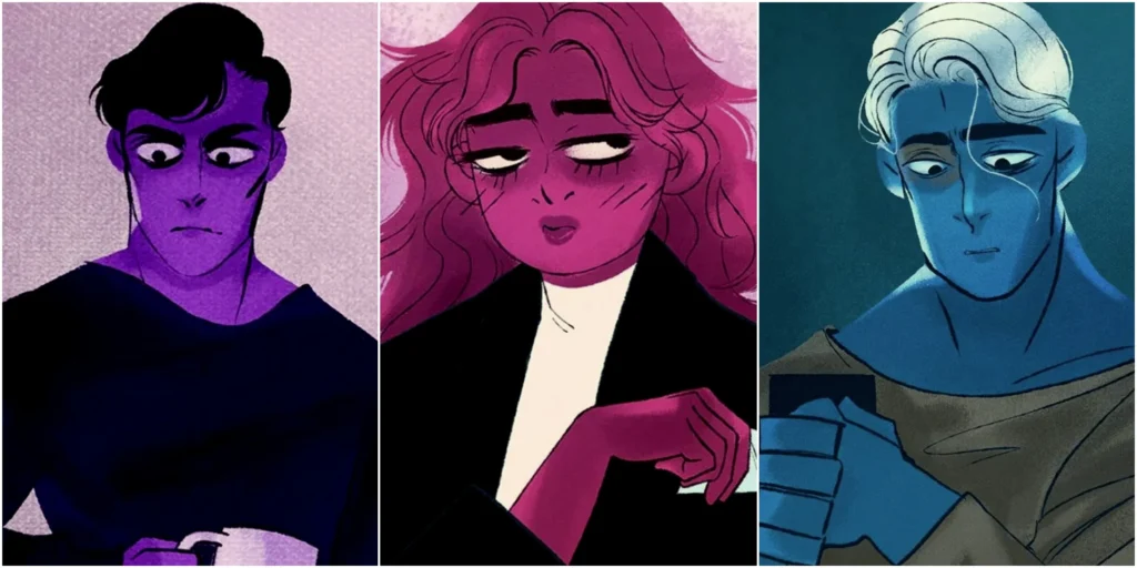 Lore Olympus: Apollo, Persephone, and Hades