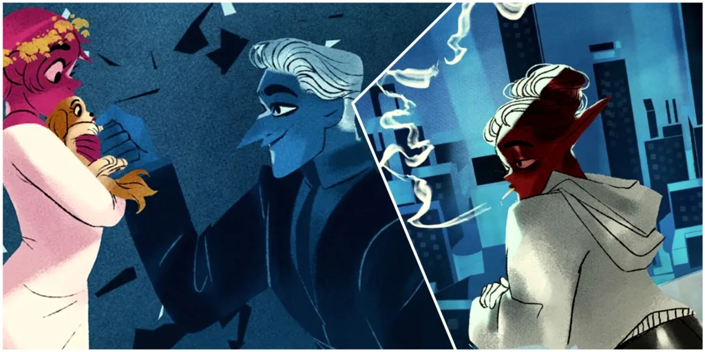 Lore Olympus Webtoon: Minthe, Hades and Persephone