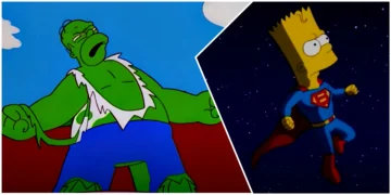 Marvel crossover and DC crossover in Simpsons