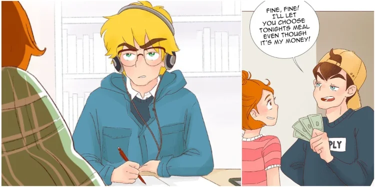 Oliver, Sara, and Patrick in The Kiss Bet Chapter 1-8