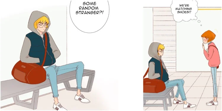 Oliver and Sara in The Kiss Bet Chapter 1-8