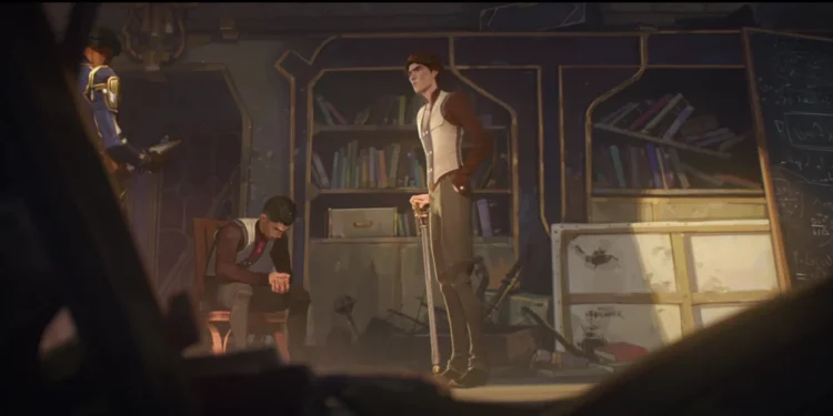 Arcane Season 1: Viktor at Jayce's laboratory