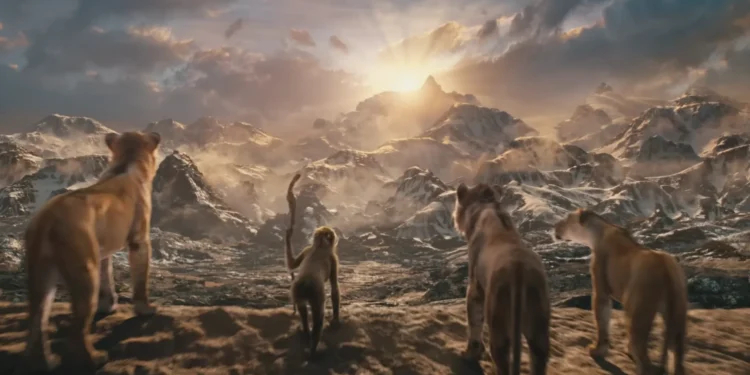 Mufasa, Taka, Sarabi and Rafiki in Mufasa: the Lion King trailer