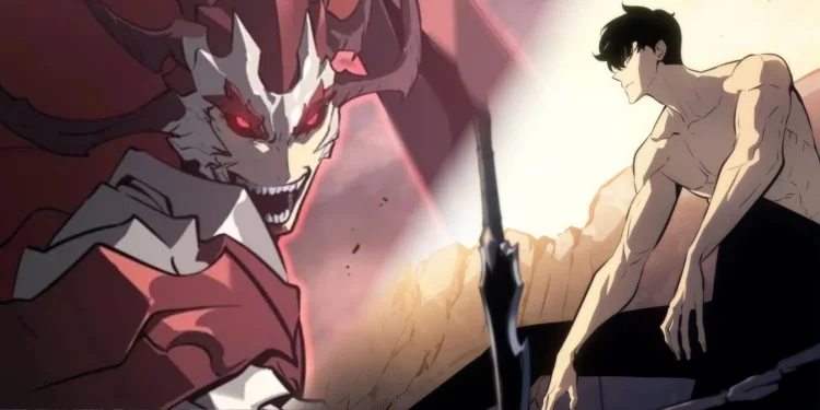 Sung Jinwoo vs. Antares: Final Battle in Solo Leveling