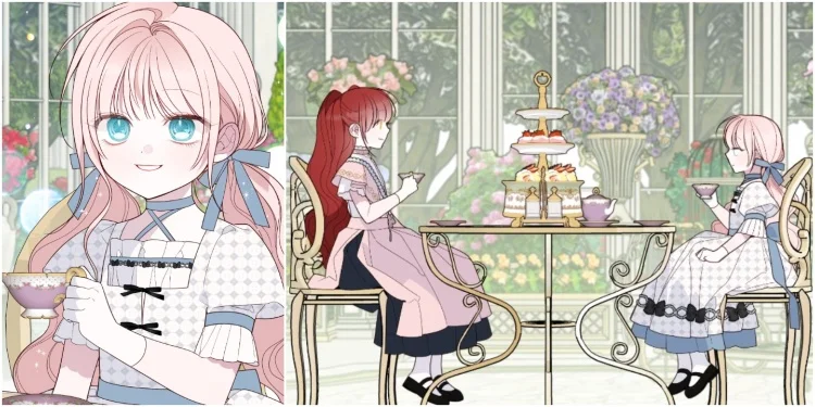 Mabel Has Tea with Emili Javier (Baby Tyrant Chapter 79)