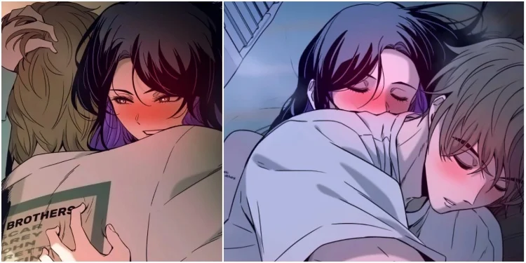 Yeowoon and Haein sleeping togehter