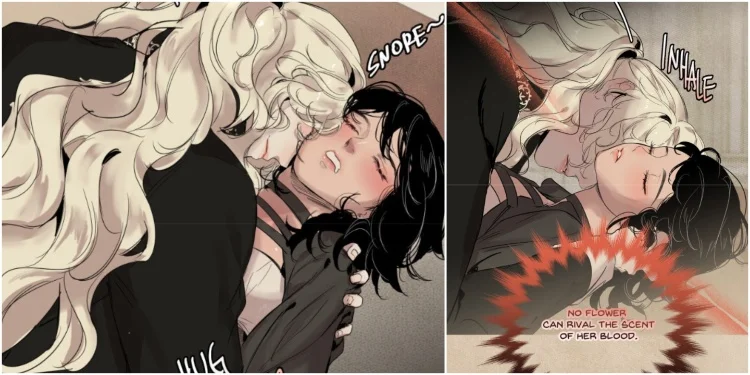 Elysia and Edric in Vampire Meets Huntress Chapter 1-7