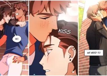Kieran and Mason Kiss