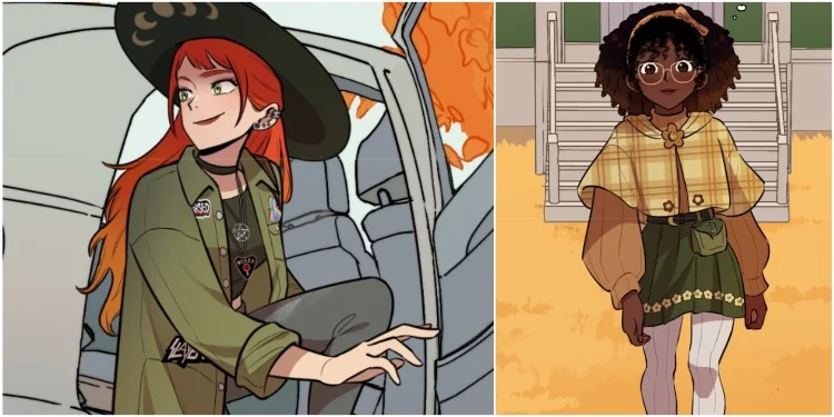 Valerie and Rhia in the latest GL webtoon