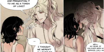 Edric and Elysia in Vampire Meets Huntress Chapter 10