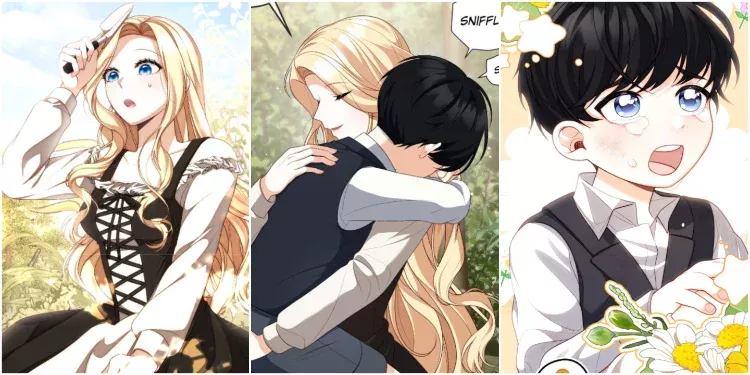Ellie and Deluan in Raising the Second Male Lead's Son Chapter 1-4