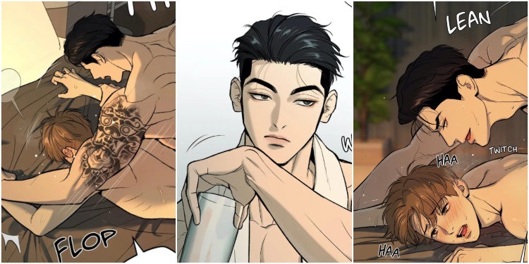 Jaekyung and Kim Dan in Jinx Chapter 4