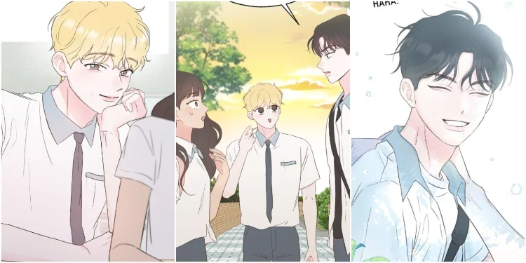 Neulchan, Dogyeong, and Rai in My Fake Crush Chapter 1-4
