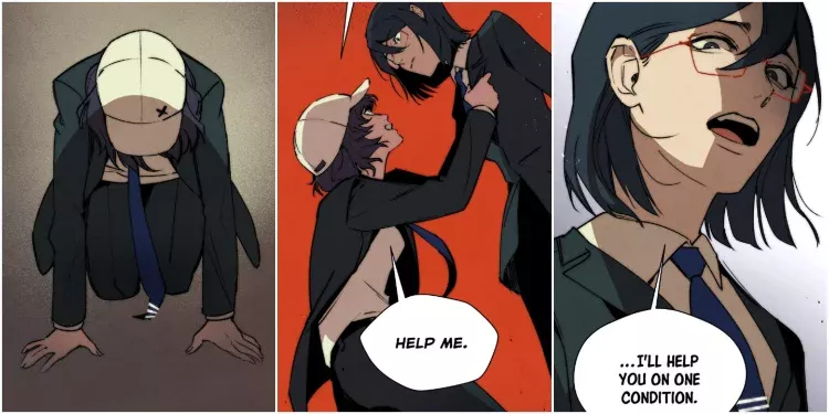 Ryujin and Sayeon in Hand Jumper Chapter 91