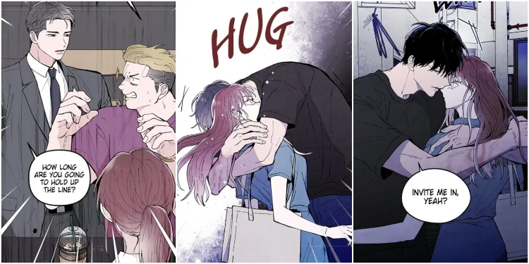 Se-a and Dohyeon in Addicted to You Webtoon Chapter 1-5