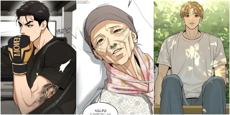Jaekyung, Kim Dan's Grandma, and Dan in Jinx Chapter 41-50