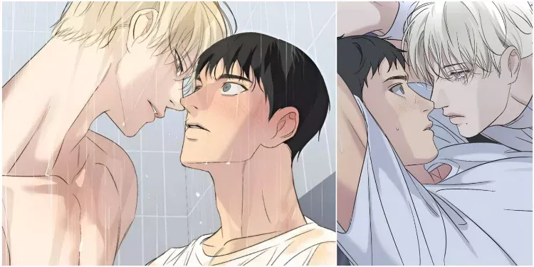 Seo and Baek from Backlight BL Manhwa